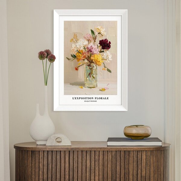 Tiskana slika z okvirjem 56x75 cm Sunny Bouquet – Styler