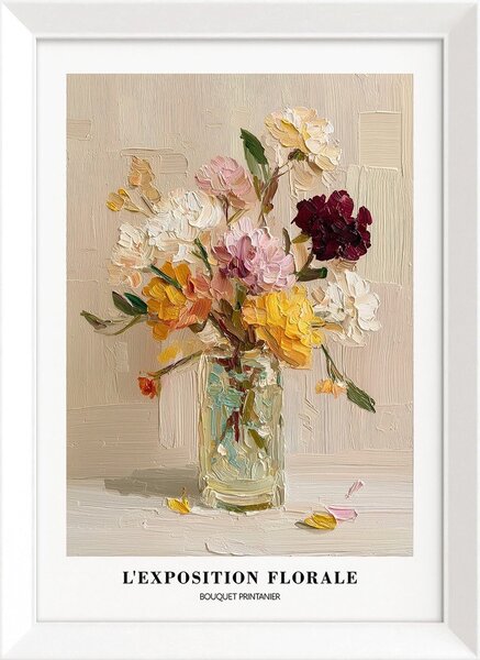 Tiskana slika z okvirjem 56x75 cm Sunny Bouquet – Styler