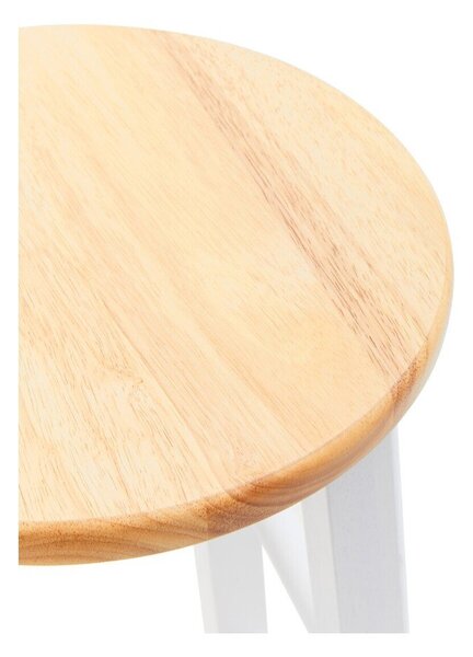 Bel/v naravni barvi barsko stol iz masivnega kavčukovca (višina sedeža 74 cm) Chester – Premier Housewares