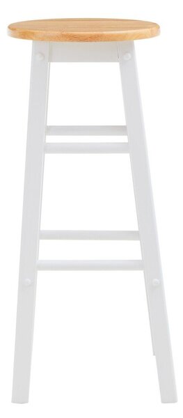 Bel/v naravni barvi barsko stol iz masivnega kavčukovca (višina sedeža 74 cm) Chester – Premier Housewares