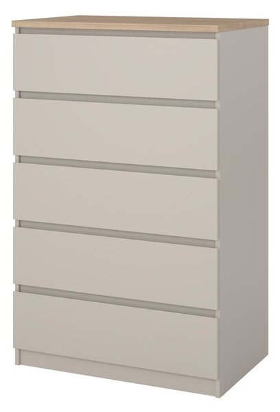 Kremno bela komoda 77x121x50 cm Naia – Tvilum