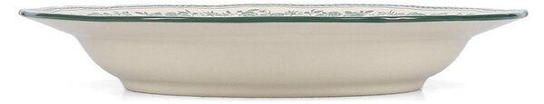 Zelen/slonokoščen jušni porcelanast krožnik ø 23 cm Cyril – S|P Collection