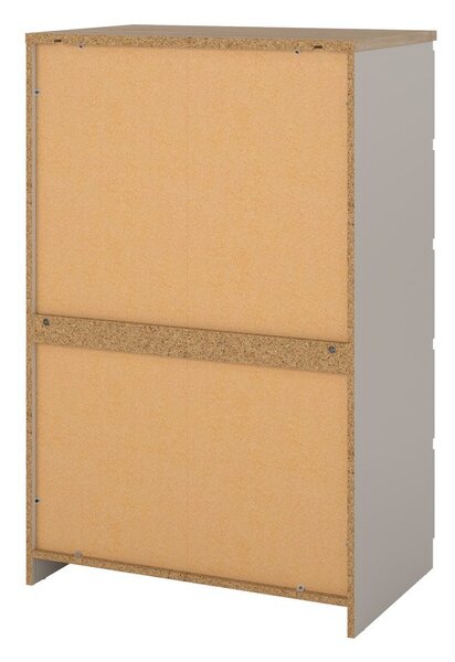 Kremno bela komoda 77x121x50 cm Naia – Tvilum