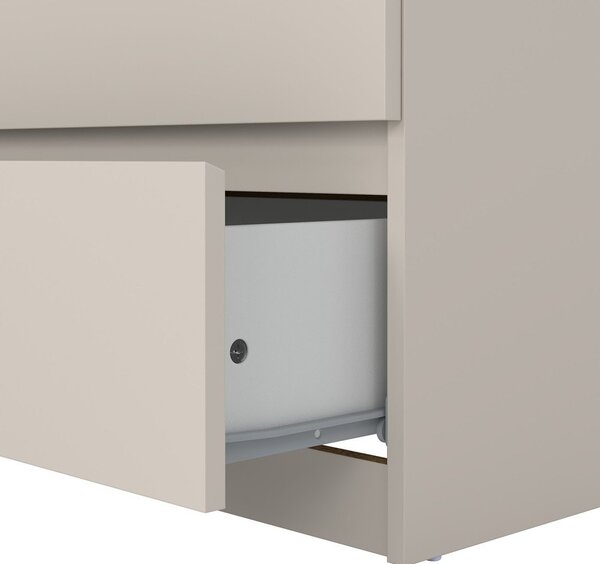 Kremno bela komoda 77x121x50 cm Naia – Tvilum