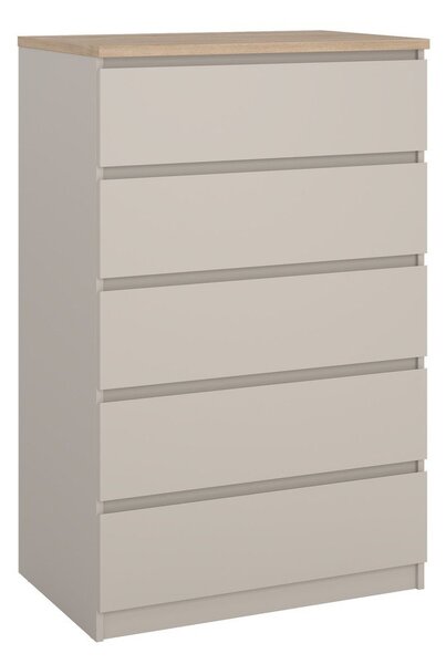 Kremno bela komoda 77x121x50 cm Naia – Tvilum
