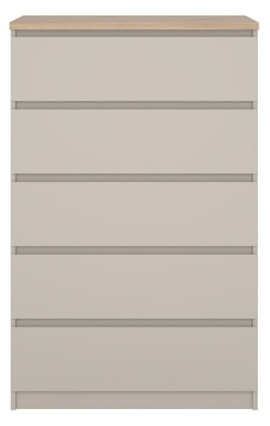 Kremno bela komoda 77x121x50 cm Naia – Tvilum
