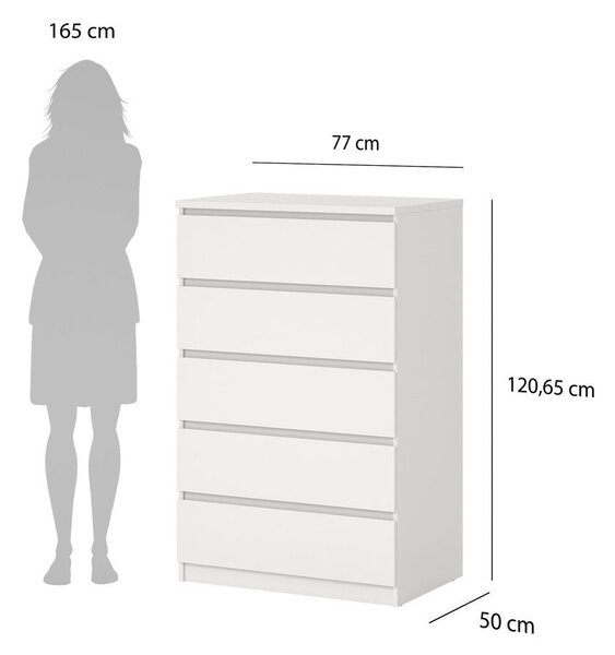 Bela komoda 77x121x50 cm Naia – Tvilum