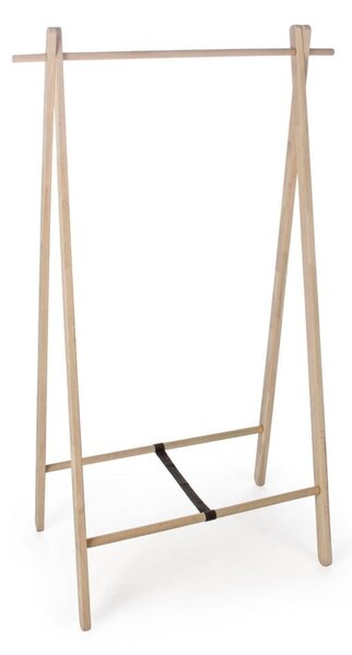 Stojalo za oblačila iz masivnega hrasta v svetli naravni barvi 89x151x52 cm Daiki – Yes Everyday