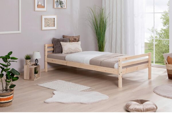 POSTELJA 90 cm x 200 cm , les barve bora
