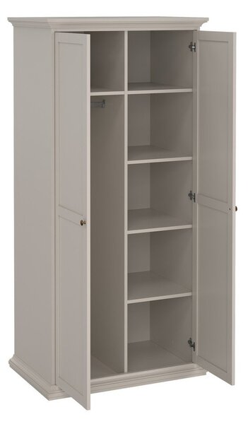 Kremno bela garderobna omara 96x201x60,5 cm Paris – Tvilum