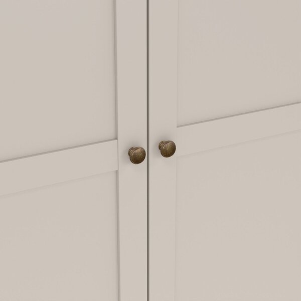 Kremno bela garderobna omara 96x201x60,5 cm Paris – Tvilum