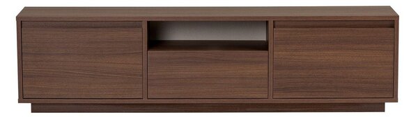TV omarica v orehovem dekorju v temni naravni barvi 160x42x30 cm Sentinel – Kalune Design