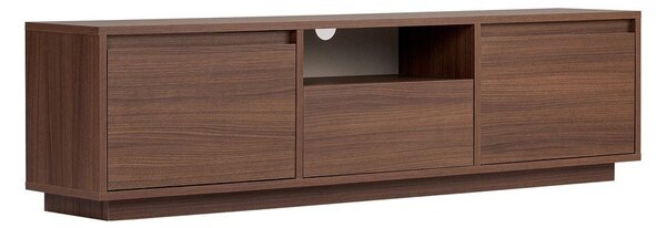 TV omarica v orehovem dekorju v temni naravni barvi 160x42x30 cm Sentinel – Kalune Design