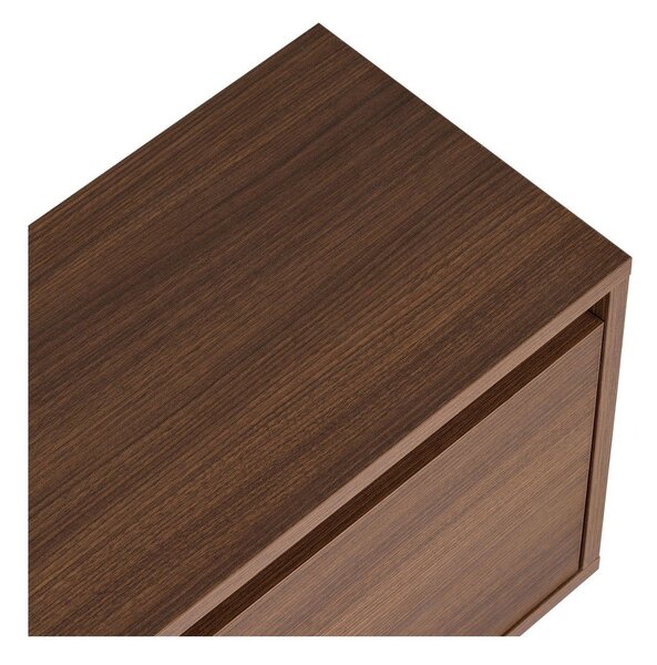 TV omarica v orehovem dekorju v temni naravni barvi 160x42x30 cm Sentinel – Kalune Design