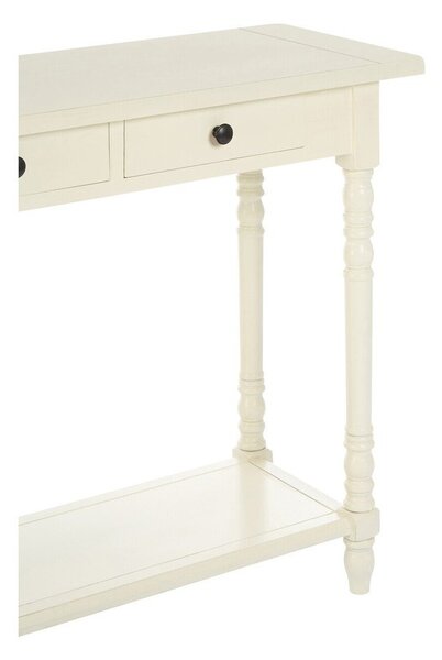 Slonokoščena stranska mizica iz masivnega bora 35x96 cm Heritage – Premier Housewares