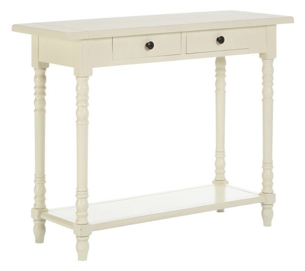 Slonokoščena stranska mizica iz masivnega bora 35x96 cm Heritage – Premier Housewares