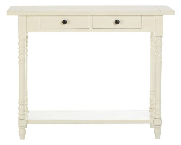 Slonokoščena stranska mizica iz masivnega bora 35x96 cm Heritage – Premier Housewares