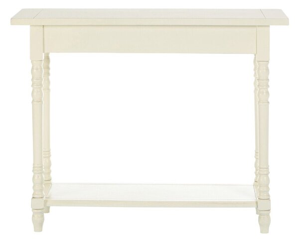 Slonokoščena stranska mizica iz masivnega bora 35x96 cm Heritage – Premier Housewares