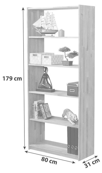 REGAL 80/179/31 cm barve bukve