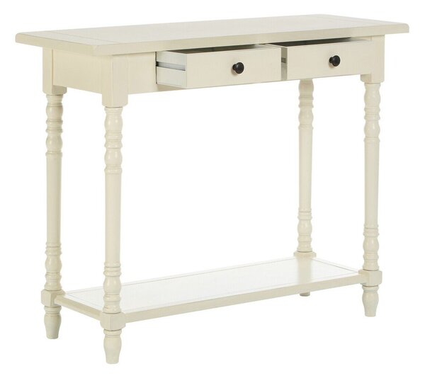 Slonokoščena stranska mizica iz masivnega bora 35x96 cm Heritage – Premier Housewares