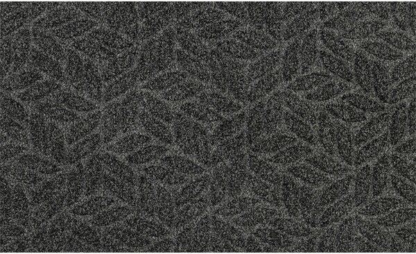 PREDPRAŽNIK Dune Leaves dark grey 45/75 cm reliefno temno siva