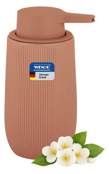 Rjav plastičen dozirnik za milo 400 ml Fablo – Wenko