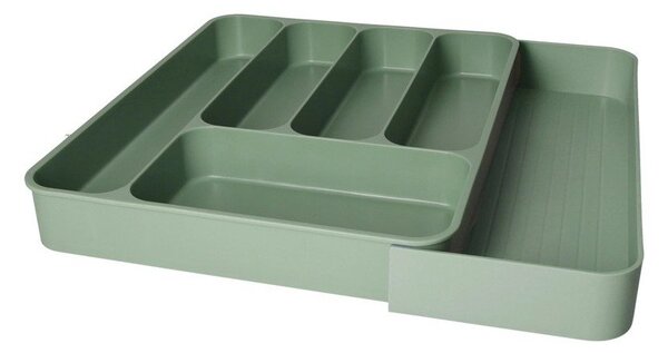 Žajbljevo zelen plastičen nastavljiv organizator za pribor 39 x 43,5 cm – Brandani