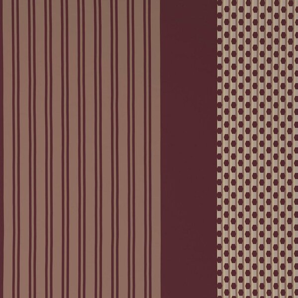 OBOJESTRANSKA POSTELJNINA PATTERN MIX 140/200 cm saten češnjevo rdeča