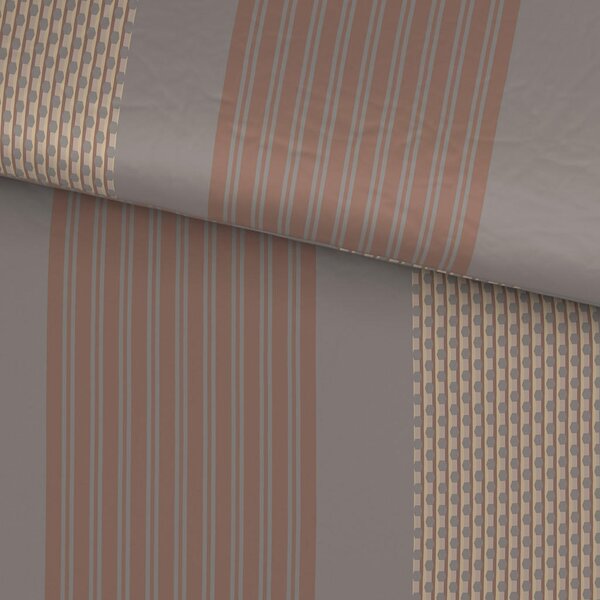 OBOJESTRANSKA POSTELJNINA PATTERN MIX 140/200 cm saten siva