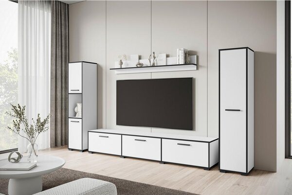 DNEVNI REGAL, barve grafita, bela
