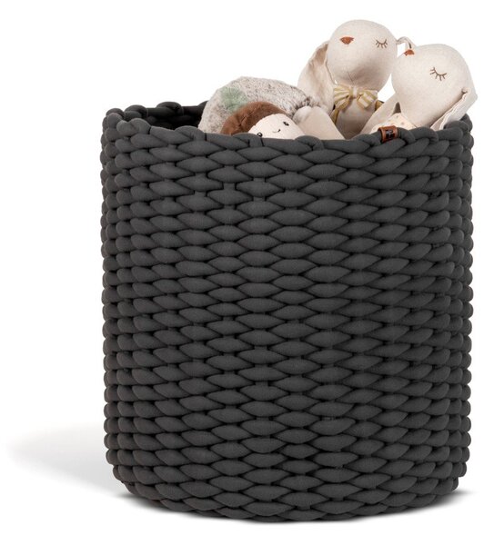 Tekstilna košara ø 40x40 cm Peach Skin Round XL – Bigso