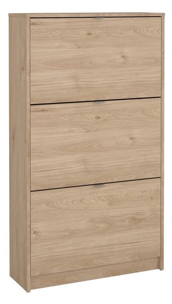 Preklopna omarica za čevlje v hrastovem dekorju v naravni barvi 70x124x24 cm Shoes – Tvilum