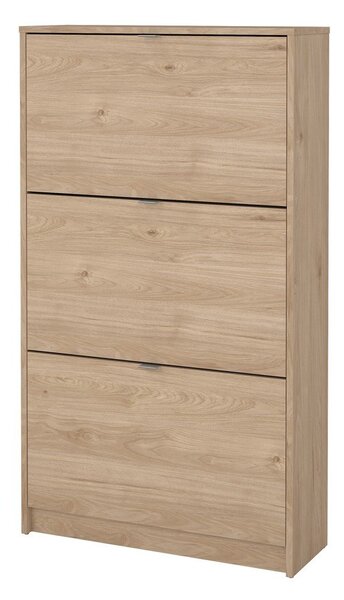 Preklopna omarica za čevlje v hrastovem dekorju v naravni barvi 70x124x24 cm Shoes – Tvilum