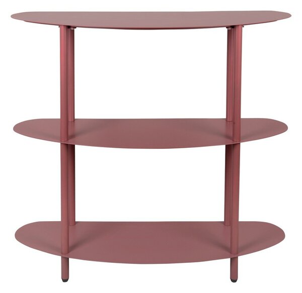 Bordo rdeč kovinski regal 90x82x28 cm Riqueza – Leitmotiv