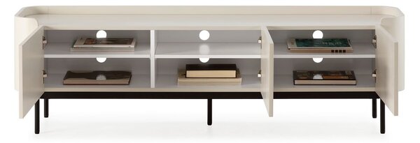 Kremno bela TV omarica 180x55x40 cm Willa – MOME