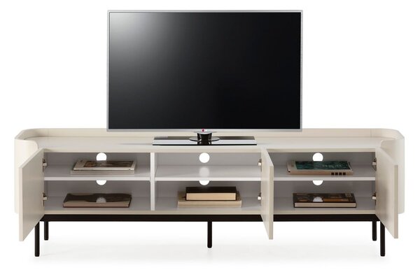Kremno bela TV omarica 180x55x40 cm Willa – MOME