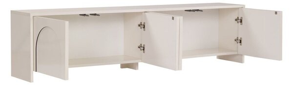 Kremno bela TV omarica 180x45x32 cm Aurelia – Kalune Design