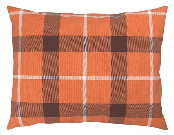 POSTELJNINA TERNET 140/200 cm flanela rjava, oranžna