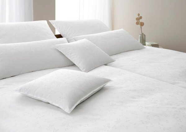POSTELJNINA DELIGHT 140/200 cm žakar bela