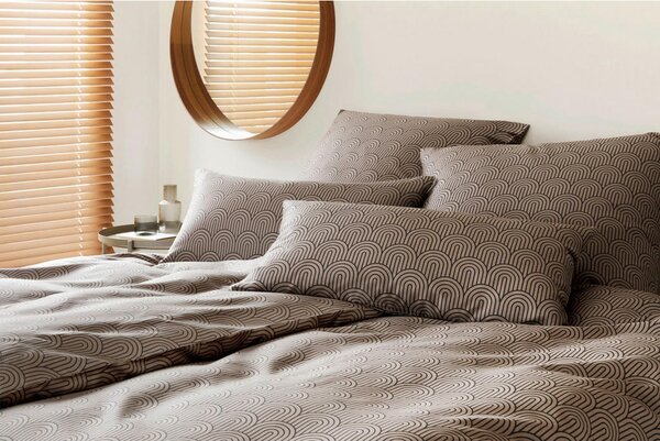 POSTELJNINA MAISON ARCS 140/200 cm mako saten antracit