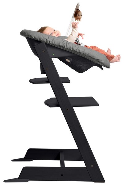 SET ZA STOLČEK ZA HRANJENJE Tripp Trapp Bundles 87/65/46 cm črna
