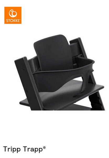 SET ZA STOLČEK ZA HRANJENJE Tripp Trapp Bundles 87/65/46 cm črna