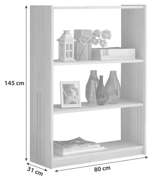 REGAL 80/145/31 cm barve smreke