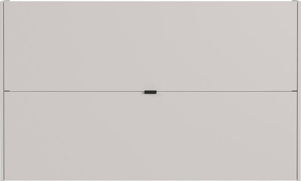 Kremno bela preklopna/stenska omarica za čevlje v hrastovem dekorju 140x83x18 cm Ameca – Germania