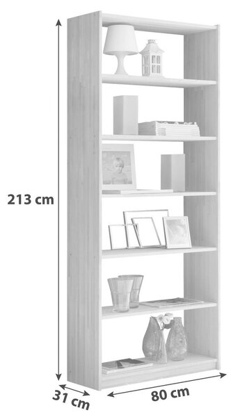 REGAL 80/213/31 cm barve bora