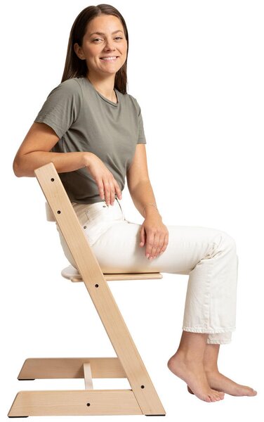 SET ZA STOLČEK ZA HRANJENJE Tripp Trapp Bundle 46/79/49 cm naravne barve