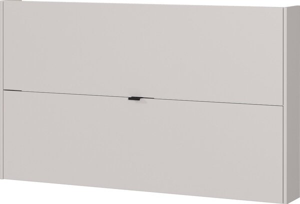 Kremno bela preklopna/stenska omarica za čevlje v hrastovem dekorju 140x83x18 cm Ameca – Germania