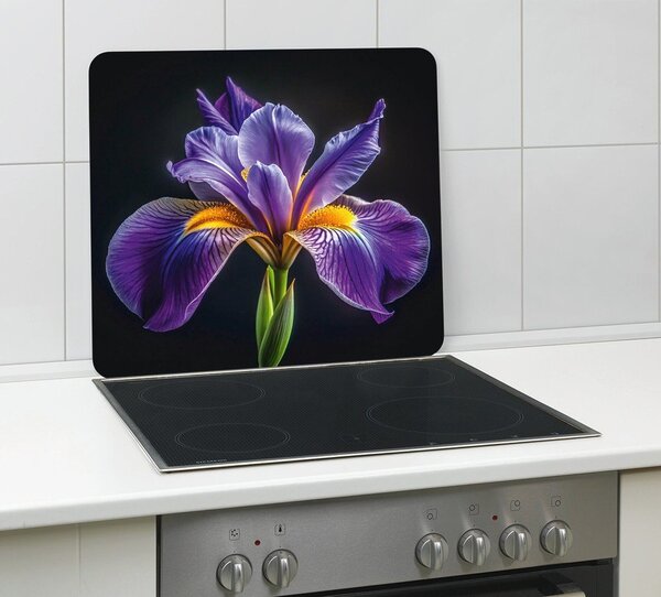 Stenska zaščitna plošča za štedilnik iz kaljenega stekla 50x56 cm Iris – Wenko