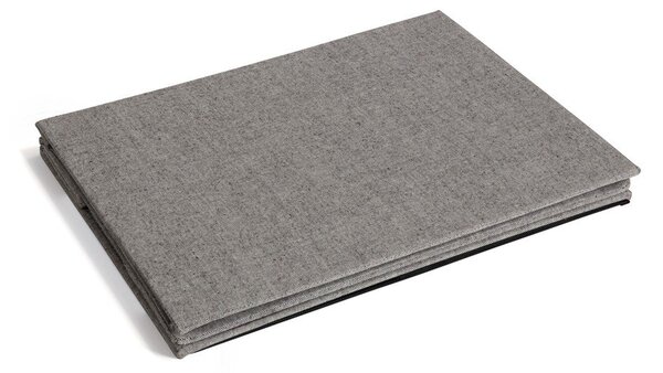 Siva tekstilna škatla za shranjevanje s pokrovom 31x41x22 cm Soft Storage Medium – Bigso