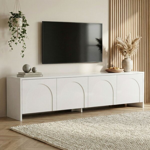 Bela TV omarica 180x45x32 cm Aurelia – Kalune Design